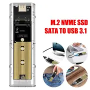 New M.2 NVMe SSD to USB 3.2 Type-C Enclosure Case Converter Adapter M&B+M Key