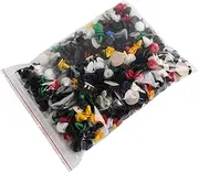 AcbbMNS 500pcs Auto Car Plastic Rivets Push Clips Replacement Bumper Fender Trim Panel Shield Engine Cover Retainer Clips Fastener Multi Sizes