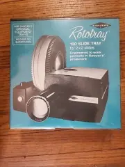 Sawyer's Rototray Rotary Projector Slide Tray 100 2x2 Factory Sealed
