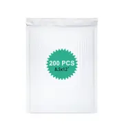 200 Bags 8.5x12 Bubble Mailers Waterproof Self Seal Packing Shipping Envelope