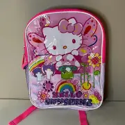 NWT Hello Kitty Hello Sunshine Sanrio Full Size Backpack Kawaii Anime Toadstool