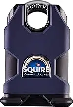 Henry Squire Stronghold 6 Pin S Cylinder Closed Shackle Steel Padlock, 55 mm (Length)