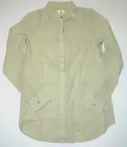 Burton Womens Ollie Long Sleeve Button Up Cotton Casual Woven Shirt Top