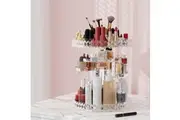 Embellir Makeup Case Acrylic Rotating Cosmetic Organizer Storage Display Holder
