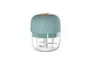 Electric Garlic Chopper, Mini Portable Veggie Chopper, 250ml Garlic Grinder, Wireless Food Processor for Veggies, Fruits, Meat (Green)