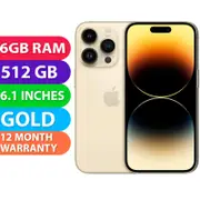 Apple iPhone 14 PRO (512GB, Gold) Australian Stock - Used (Excellent)