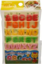 Torune Mama's Assist Japanese Food Picks for Bento Boxes Alphabet 26 Letter