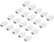 uxcell 20 Pack Cat 6A Ethernet Coupler, RJ45 Cat6A Coupler Jacks Female to Female Ethernet Adapter, White