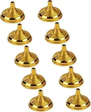 CIYODO 10pcs Small Flag Holders for Office Desk Mini Flag Stand with Plated Base for Table Use Celebration Decorations and Home Office Display