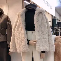 在飛比找蝦皮購物優惠-韓國毛毛外套 正韓 QQ外套 大衣