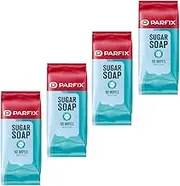 Bulk Sugar Soap Wipes, 4 Pack of 50 Wipes, 2-in-1 Surface and Wall Cleaner, 200mm x 275mm for cleaning household paint preparation