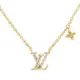 Louis Vuitton LV M00596 LV Iconic 經典水鑽鑲嵌鎖骨項鍊.金