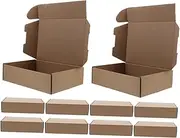 Alipis 10pcs Cardboard Suggestion Box Flat Shipping Boxes for Glassware Small Mailing Cardboard Mailer Packing
