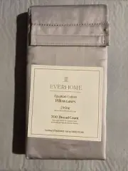 Everhome 700 TC King Egyptian Cotton Pillow Case Set Of 2 ((Microchip)