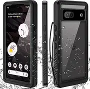 Miimall Compatible for Google Pixel 7A Case Waterproof, Built-in HD Clear Screen Protector, 360 Degree Shockproof Dustproof Bumper, Full Protective Waterproof Case for Google Pixel 7A, 2023