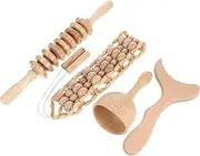 Portable Massage Tool Wood Gua Sha Tool Massage Scraping Board Face Body Wood Gua Sha Scraper Set of 4 Easy to Use