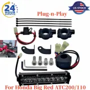 For Honda Big Red ATC200/110 LED Headlight Light Bar Kit Plug-n-Play Waterproof