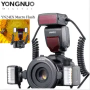 YONGNUO YN24EX E-TTL Macro Flash Speedlite Light Dual Head for Canon DSLR Camera