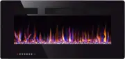 Chimenea Electrica Empotrada Montada Pared Calentador LED Decoracion Hogar 30"