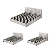 Levede Bed Frame Base With Gas Lift Storage King Queen Double Platform Fabric