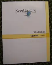 ROSETTA STONE SPANISH WORKBOOK, LEVEL 1, LANGUAGE LEARNING By Fairfield Language