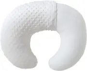 Baby Nursing Pillow and Body Positioner with Premium Minky Slipcover for Brea...