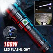 Super Bright Zoomable LED Rechargeable Battery Flashlight Torch High Power Lamp