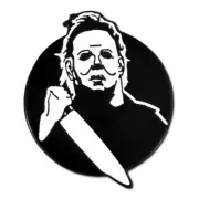 PinMart's Scary White Mask Enamel Lapel Pin
