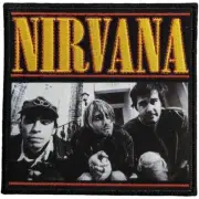 NIRVANA LONDON PHOTO WOVEN SEW ON OR IRON ON PATCH OFFICIALLY LICENSED PATCH