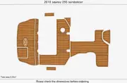 2013 Sea Ray 255 Sundancer Swim Platform Cockpit Boat EVA Foam Teak Deck Floor