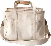 [Generic] Gilmore Glee Tote Bag,Gilmore Glee Multi-Pocket Canvas Tote Bag with Compartments