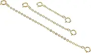 [FOMIYES] S Extension Chain Sterling for Gold Chains Jewelry Extenders Making Silver Chain Extender Key Adjustable Bracelet Links Silver Bangles Necklace Extension S Silver