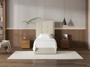 My Style Framed Headboard & Drawer Base - Single / Batiste Nougat / Gas Lift Base