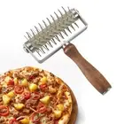 Pizza Dough Docker Roller Stainless Steel with Spikes for Cake Bread Baking