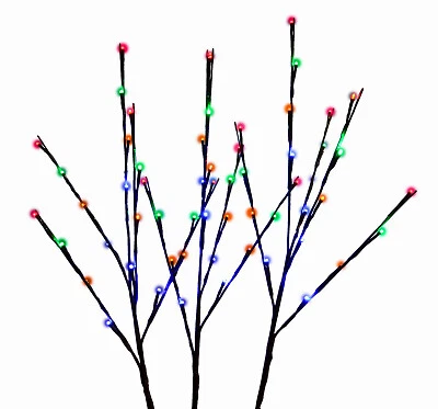 Twig Lights, Multi Color LEDs, Battery Operated - pack of 3