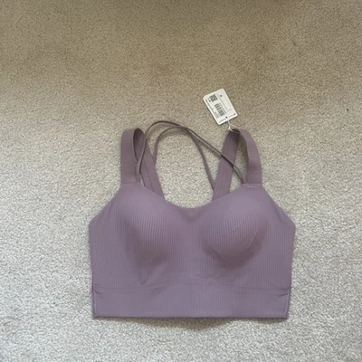1-4 NWT Size 8D/DD Lululemon Like a Cloud Bra – Ribbed Purple – LVLX