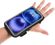 6.8 Inch Mobile Phone Case Jogging with Headphones Bag for Wrist and Forearm, Mobile Phone Holder Armband Running Sports for iPhone 16/15/14/13/12/11 Plus Pro Max, Mobile Phones with Thick