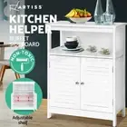 Two-door Kitchen Hallway Table Buffet Sideboard Cabinet Cupboard Two shelves