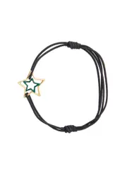 Aliita Estrella Star Cord Bracelet - Black ONE SIZE