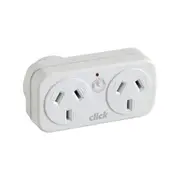 Click Right Hand Double Adaptor With Surge Right