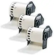 ExtraPrint 3 x Compatible DK-22212 Continuous Matte Film Labels Rolls 62mm x 15.24m for Brother QL-820NWB QL-800 QL-700 QL-650TD QL-570 QL-500W QL-1100 QL-110 QL-1060N QL-1050N