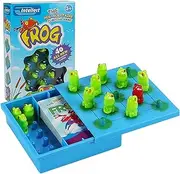 Jumping Frog Puzzle Game - Educational Hopping Game, Brain-Boosting Kids' Board | Preschool Educational Puzzle Critical Thinking, Thinking and Reasoning for Kids