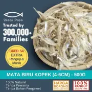 dry anchovies 1kg packet halal cleans no bones no preservative marinated