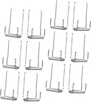 15Pcs Clear Acrylic Wall Mounted Record Shelf Display Holder for Vinyl Collection Storage Rack for Music Enthusiasts Decor Organizer