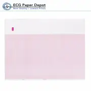 GE-Marquette ECG Red Grid Z-Fold Recording Paper EKG Chart 9402-061 16 Pack New