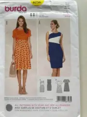 NEW Burda Sewing Pattern 6756 Dresses Sz 8-18 UNCUT FF