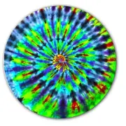 DJ Tye Dye #3 Tie Die Slip Mat 7" inch Slipmat Portablism Turntable x1