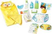 Melissa & Doug Mine to Love Changing & Bath Time Play Set for Dolls (Diapers, Pretend Shampoo, Wipes, Towel, More, 19 Pieces)
