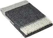 Codu New Zealand Wool Brighton Throw Rug, Monochrome