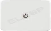 Elcop I Series Switches & Powerpoints | 2mm Curved Bazel | (Single TV Socket (Foxtel))